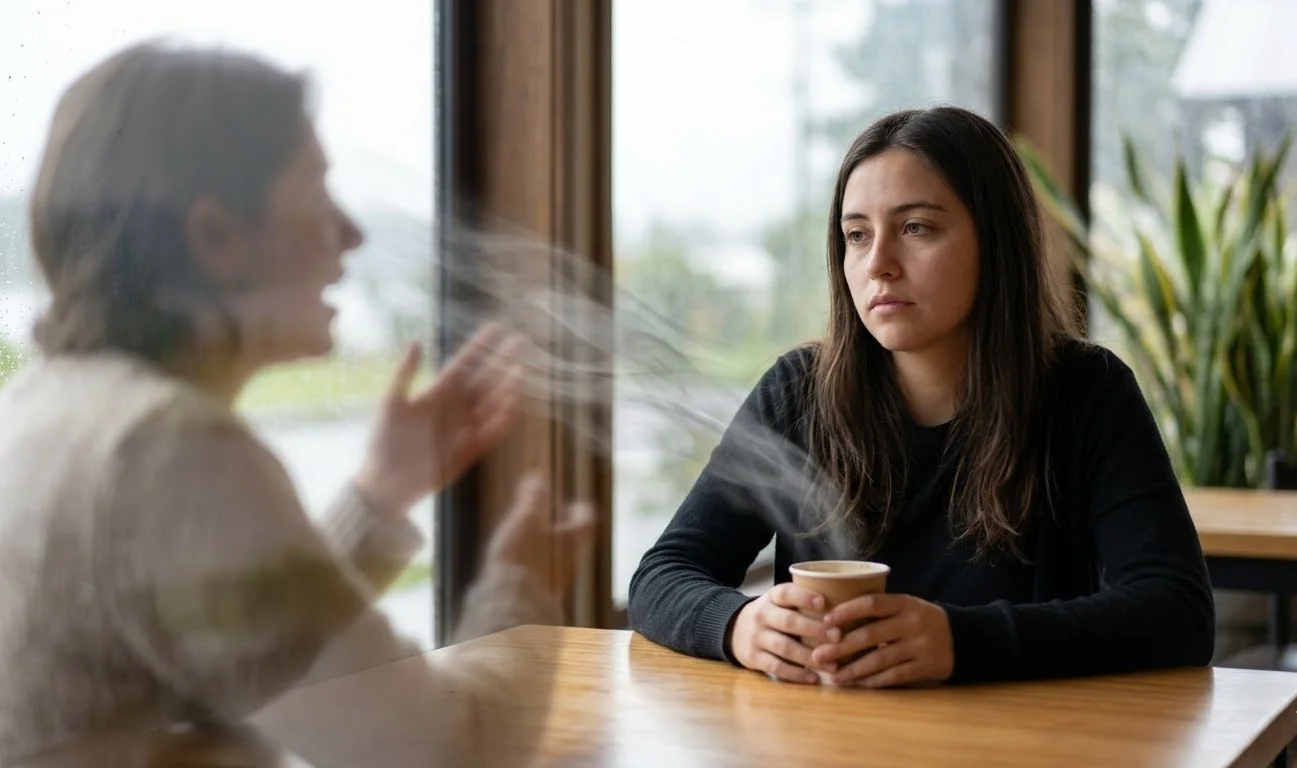 Conversación que muestra cómo las emociones de otras personas pueden afectar nuestro estado interno